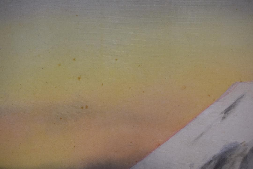 和秀/富士山秋景図/霊峰秋色/横物/掛軸☆宝船☆Z-425