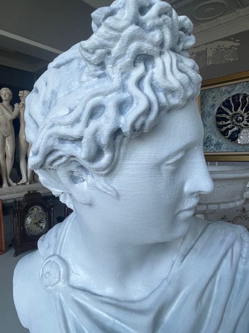 古代ギリシャ神アポロ 高さ47cm（アポロン）胸像ローマ神話太陽の神