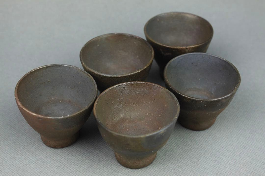 備前焼 森 宝山 宝山 手造宝瓶 急須 茶器揃い