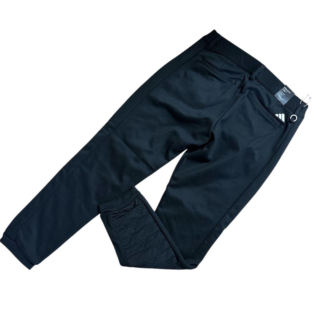 黒XL新品定価17600円アディダスゴルフ　レディース　中わた ロゴ パンツ