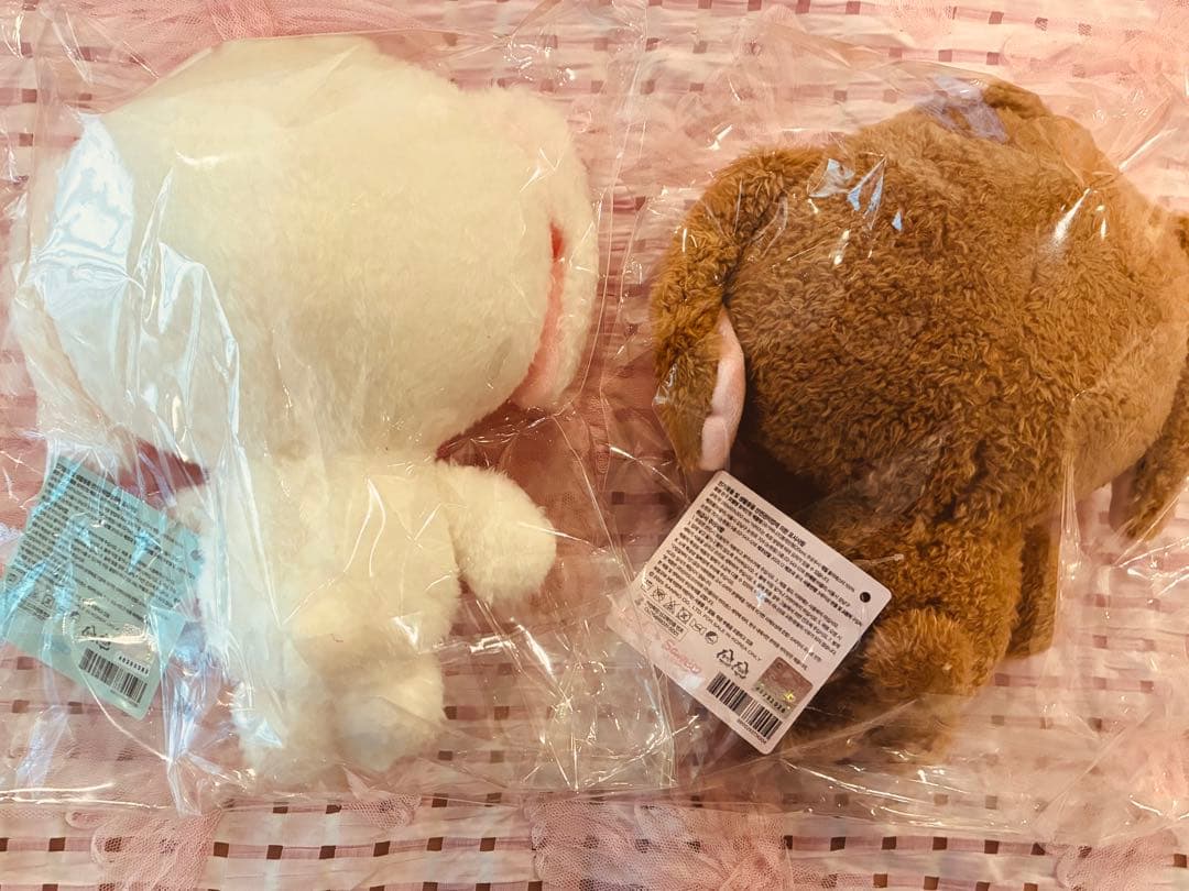 シュガーバニーズ　20cmぬいぐるみ　セット　しろうさ　くろうさ　韓国限定