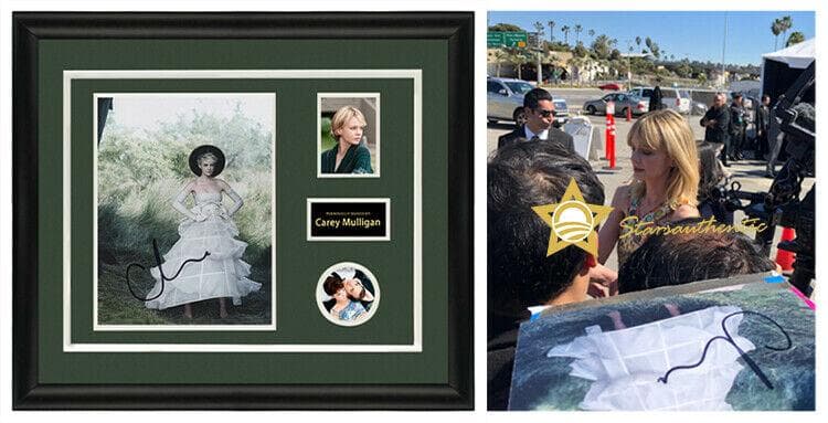 直筆サイン入り写真 キャリー・マリガン 俳優/フレーム別/SA鑑定済