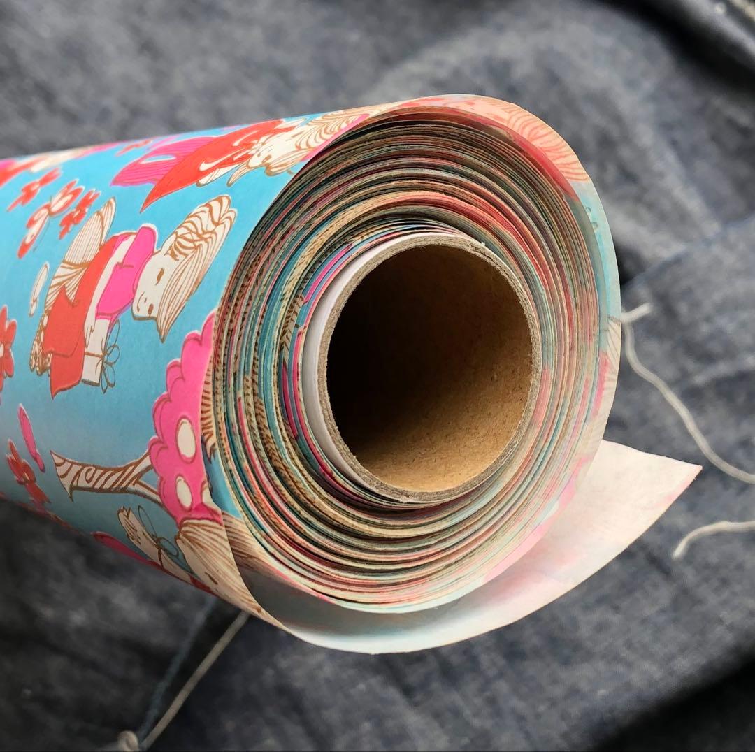 トリッピー・ヴィンテージ包装紙12ｍ&バスチケット50枚×4種×5