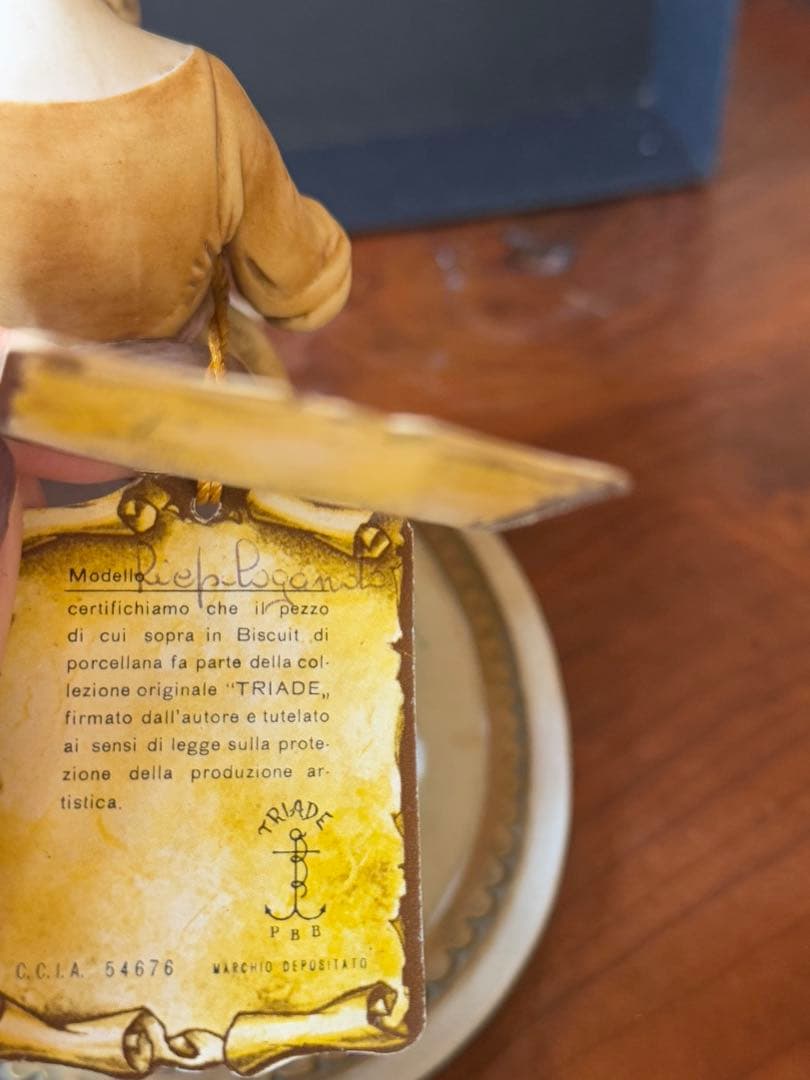 【伊Luigi Giorgio Benacchio】 陶器製の母子像@タグ付き