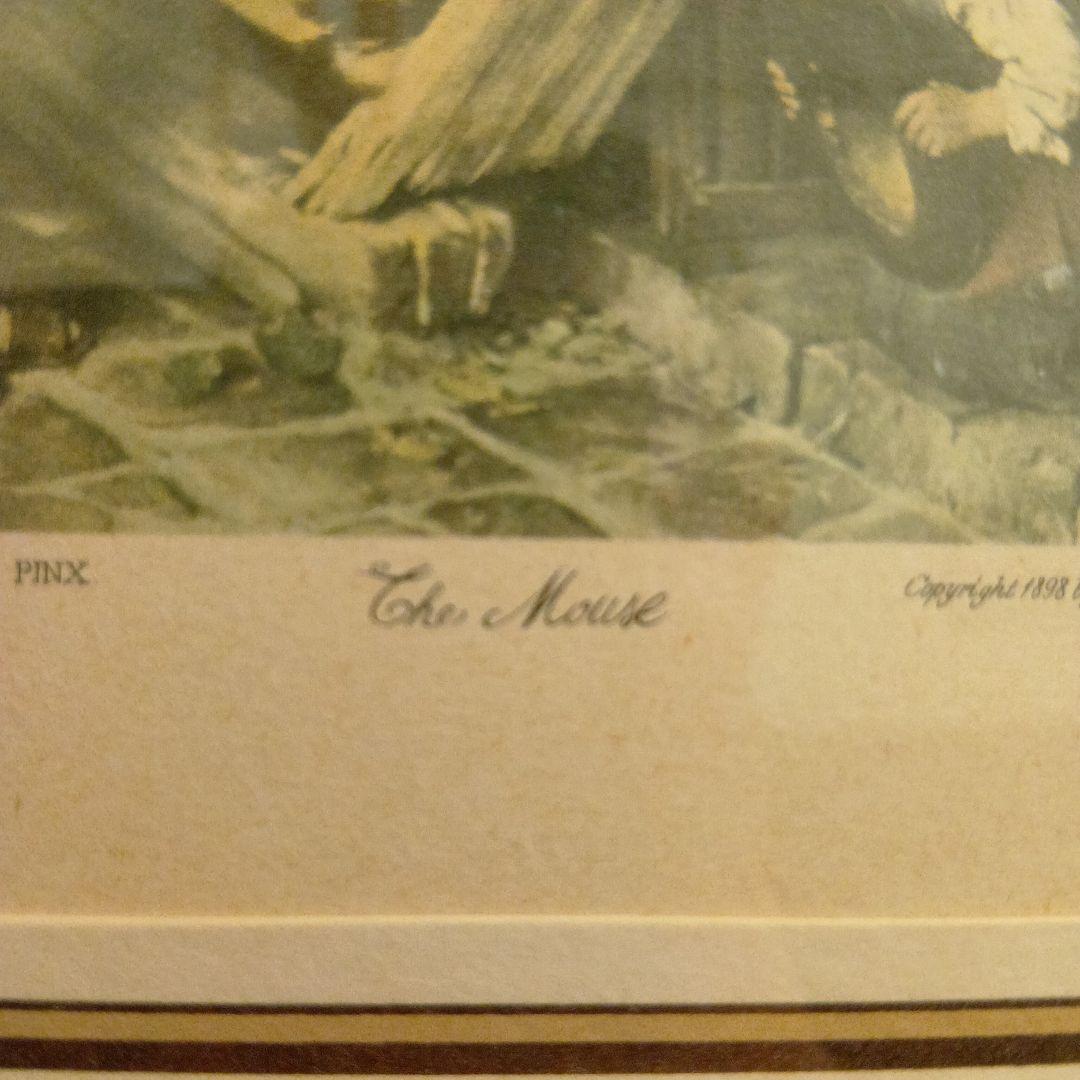 超希少1898年原版刷 Kaulbach The Mouse アンティーク版画