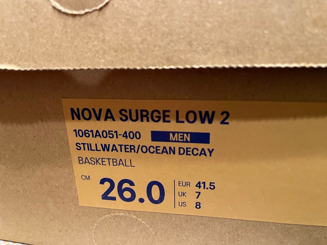 シューズ(男性用) NOVA SURGE LOW 2 26.0