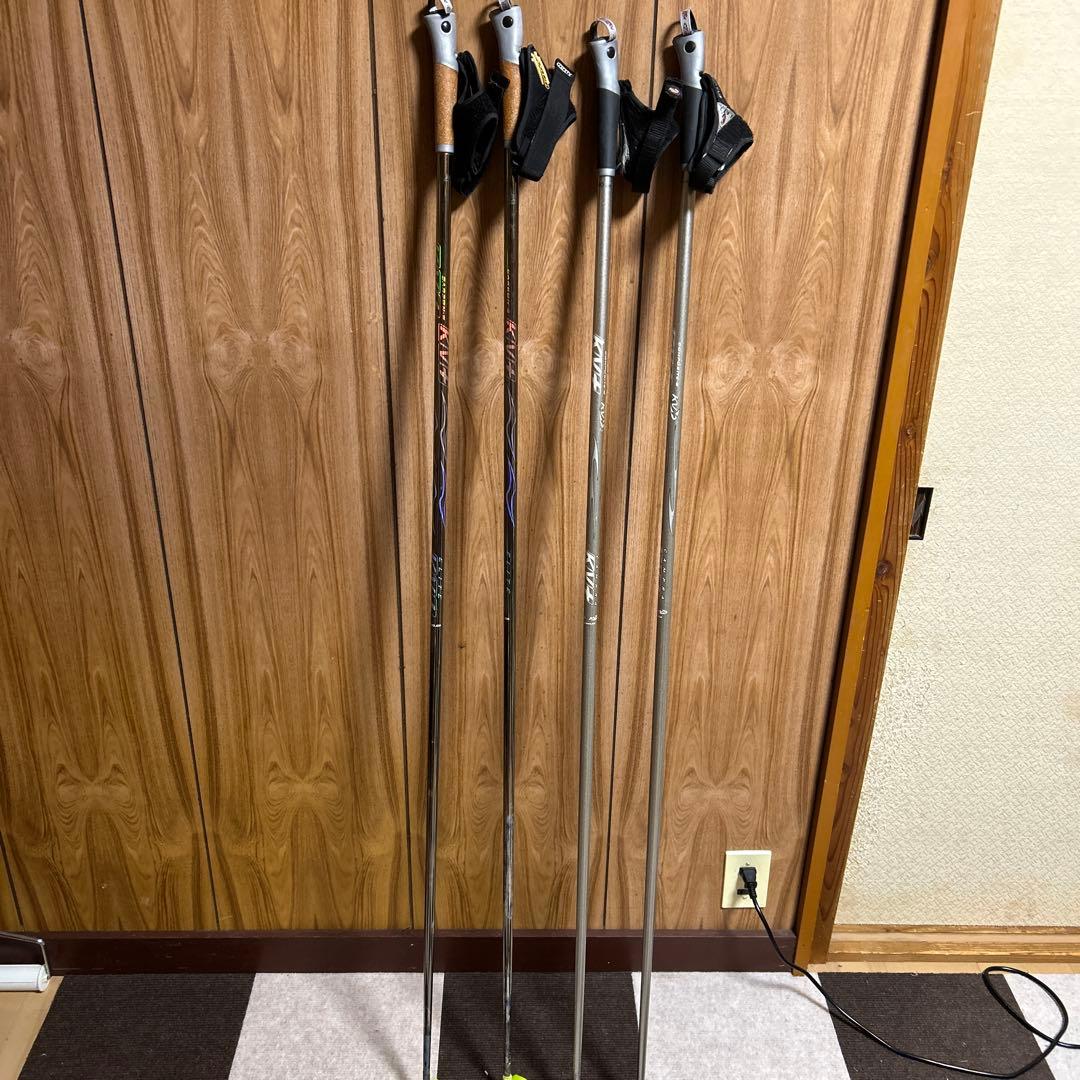 KV+クロスカントリースキー用ストック 4本セット