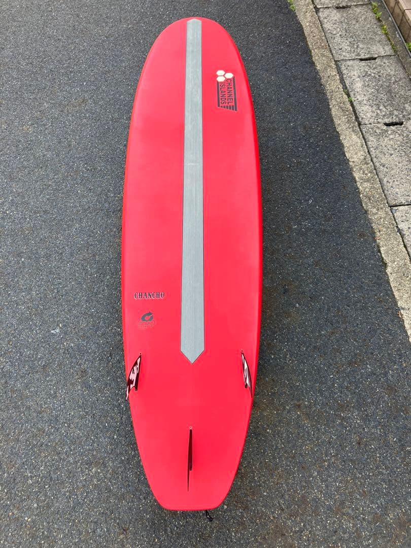 higesan サーフボード8’0フィート（レット＆ホワイトツートン）