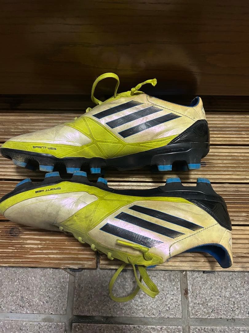 adidas F50サッカーシューズ イエロー/ホワイト/ブラック　25.5cm