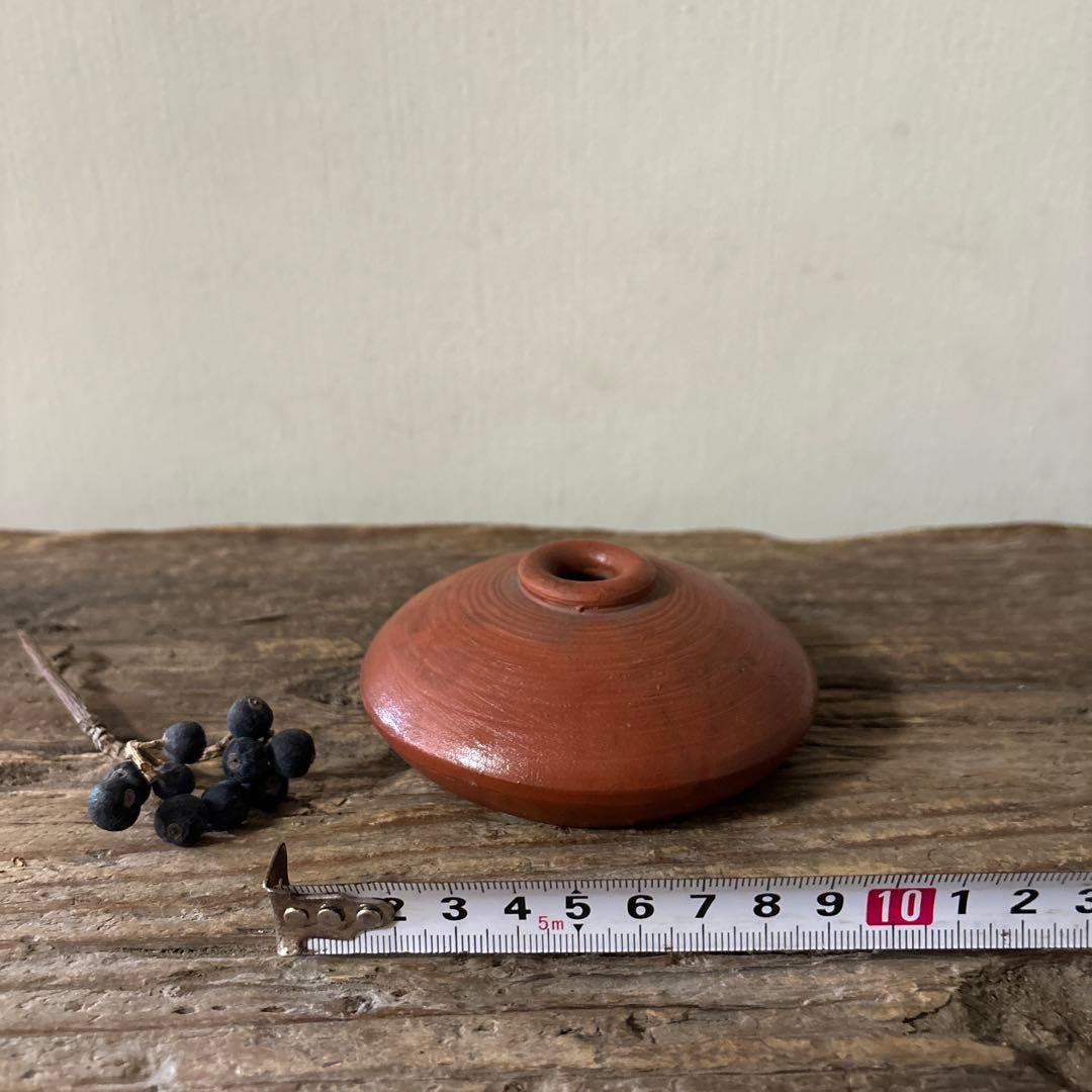 備前油壷　江戸幕末〜明治　小壺 花器 民藝 アンティーク　検:白洲正子　李朝