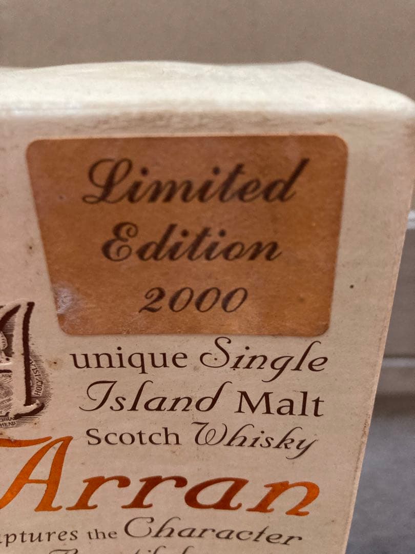 Arran シングルアイランドモルトウイスキー 限定版 2000年 43%