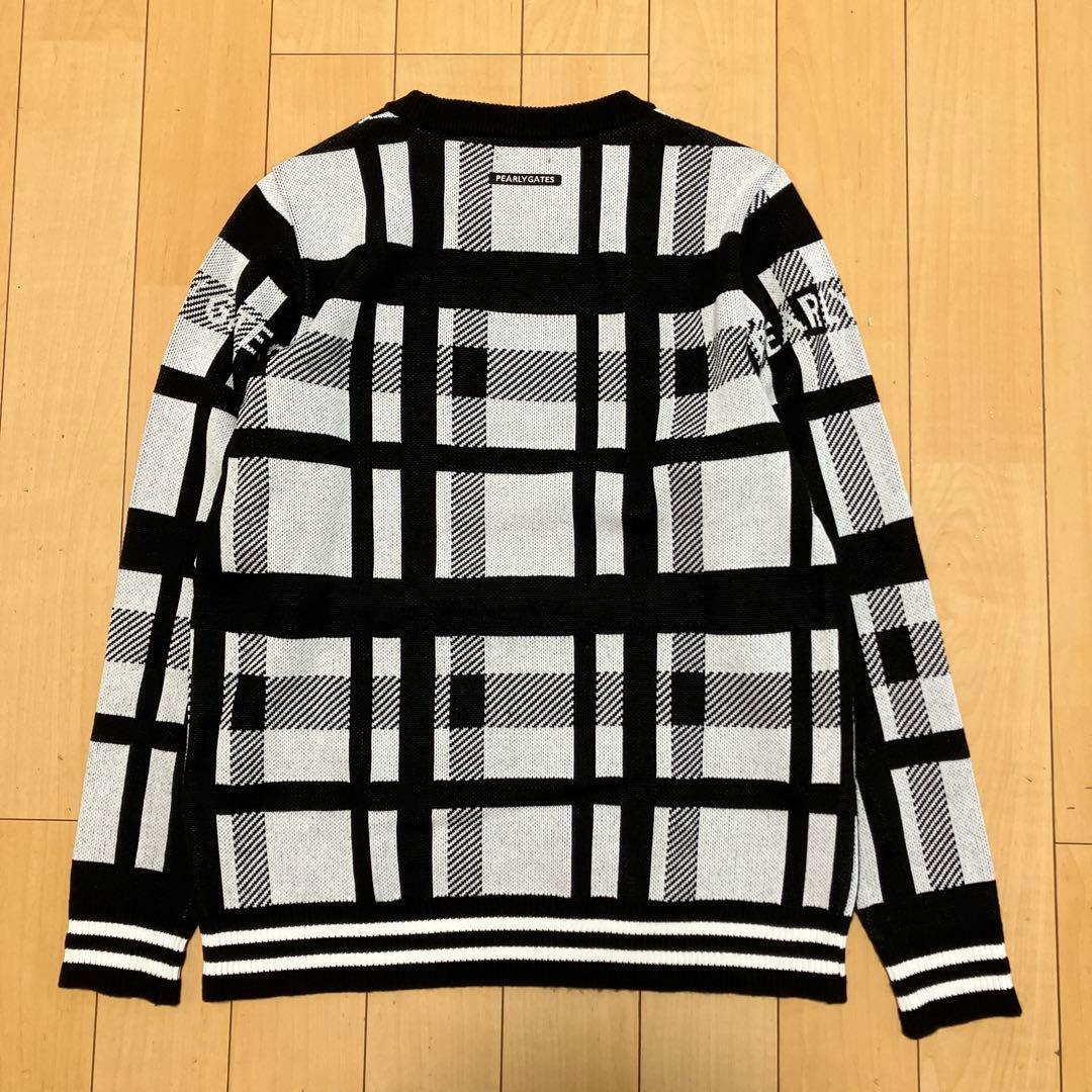 PEARLY GATES パーリーゲイツ　ニット　セーター　白黒　サイズ6