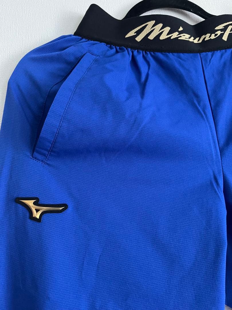 野球 ミズノプロ ストレッチジャージ セットアップ 上下 ブルー　スウェット