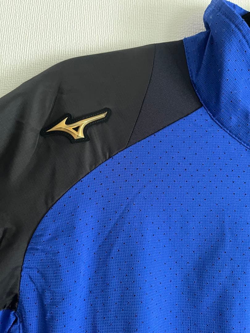 野球 ミズノプロ ストレッチジャージ セットアップ 上下 ブルー　スウェット