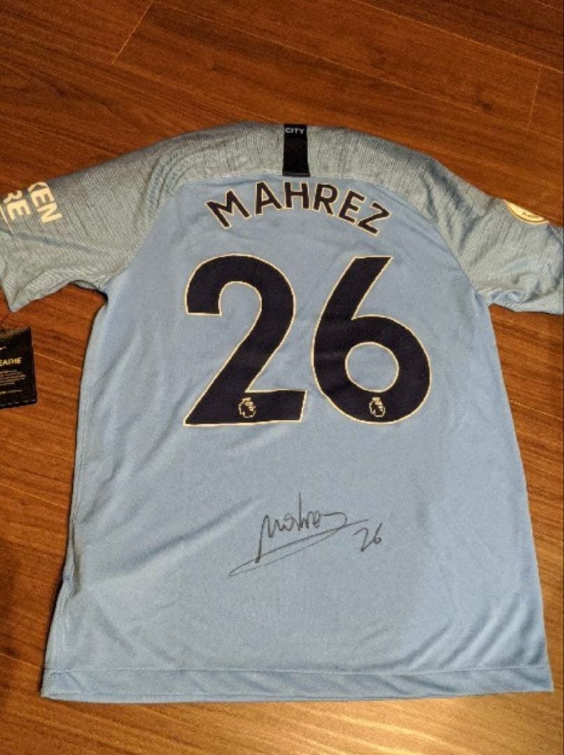 マンチェスターシティ マフレズ26 サイン入り　ユニフォーム