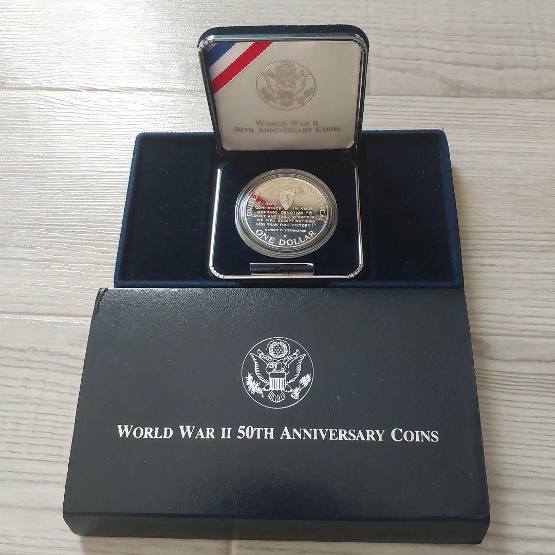 アメリカWWII 50周年記念 1ドル