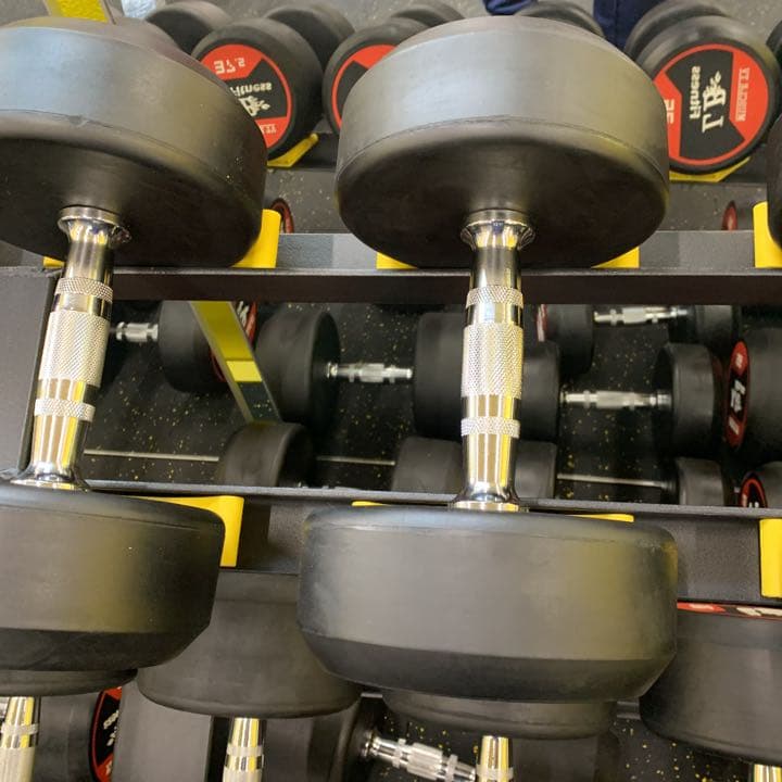 ラバーダンベル　45kg  2個