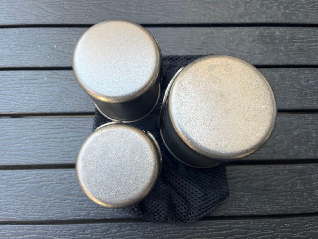 白馬限定スノーピーク　チタンシングルマグ450 300＋チタンシングルマグ220