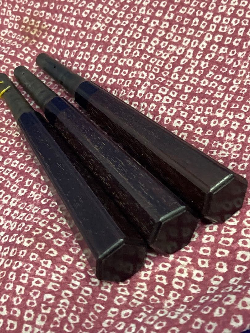 高級 三味線 民謡 K9？ 金無垢 子持綾杉 金細 紅木 和楽器 弦楽器 綾杉胴