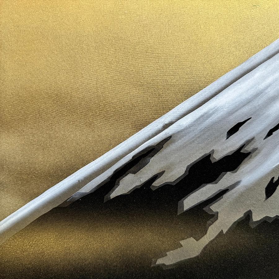 小野萬翠 筆 富士 F8号 落款 直筆サイン有 繊細な色彩描写 額装