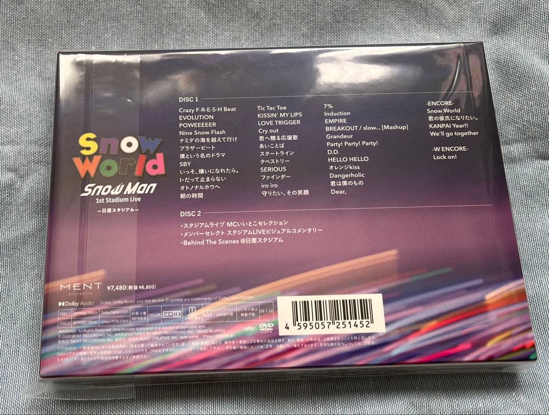 アイドル  World  Man 1st Stadium LiveDVD