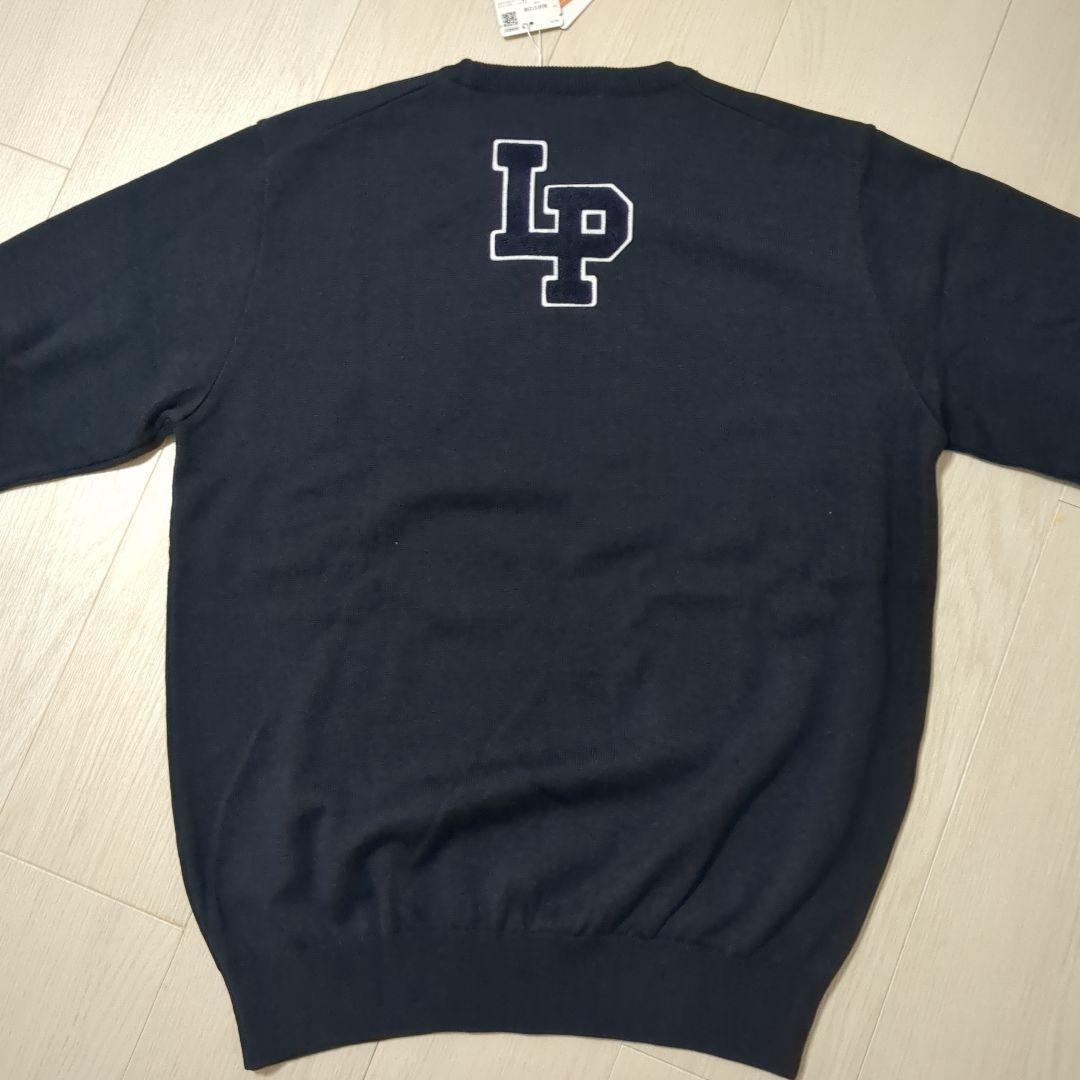 新品 Munsingwear 吸湿発熱ワッペンセーター L ネイビー