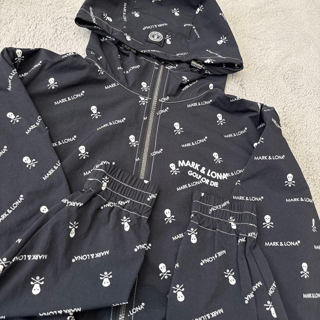【23AW】MARK&LONA オーバーサイズフーディー ブラック
