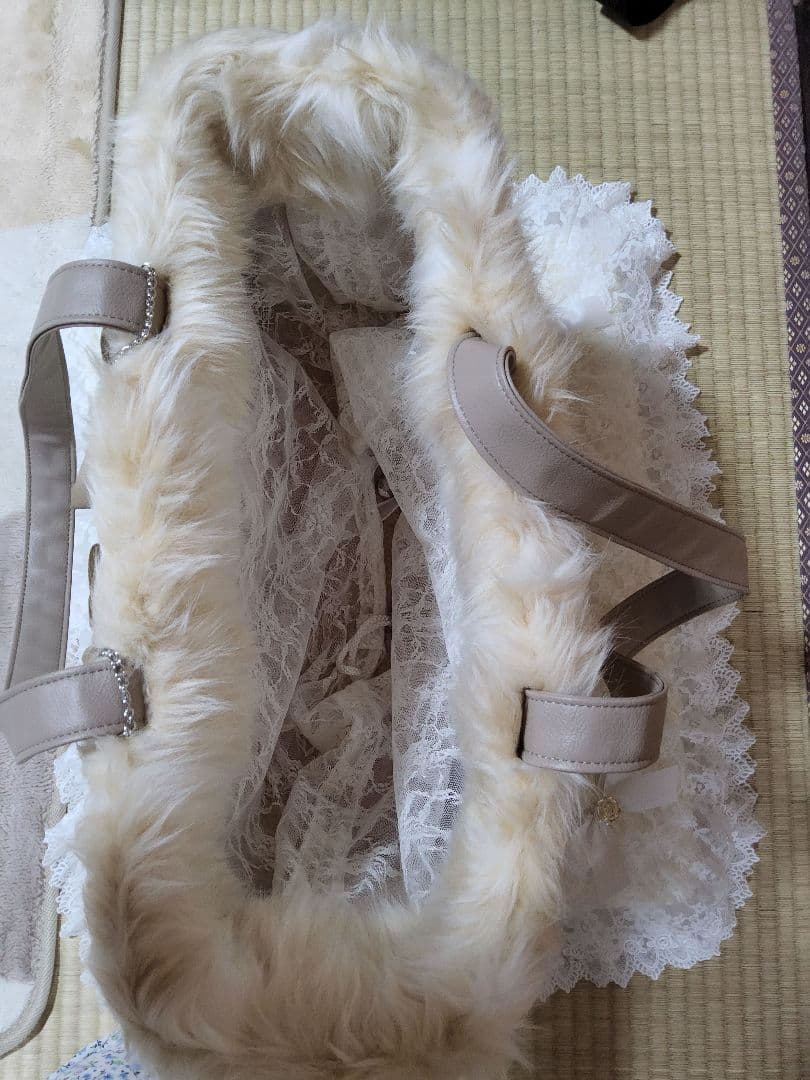 キャリーバッグ　ftakako ファーキャリーバッグ　大