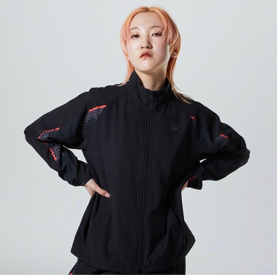 DUNLOP黒 ジャージ 上下セット テニスウェア