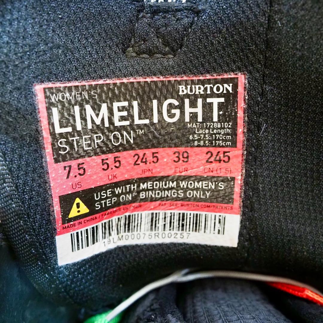 BURTON LIMELIGHT　24.5cm STEP　ON　バートン