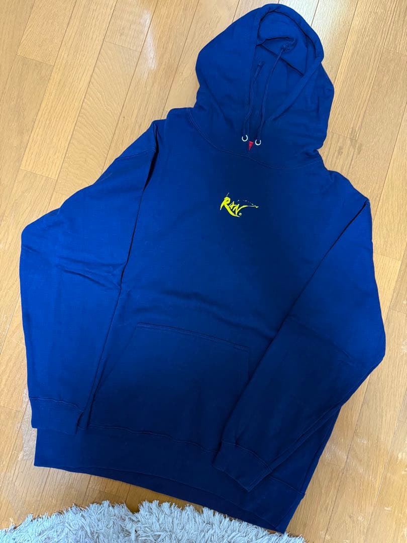 髙橋藍 フーディー パーカー ネイビー 藍色 XL RANロゴシリーズ