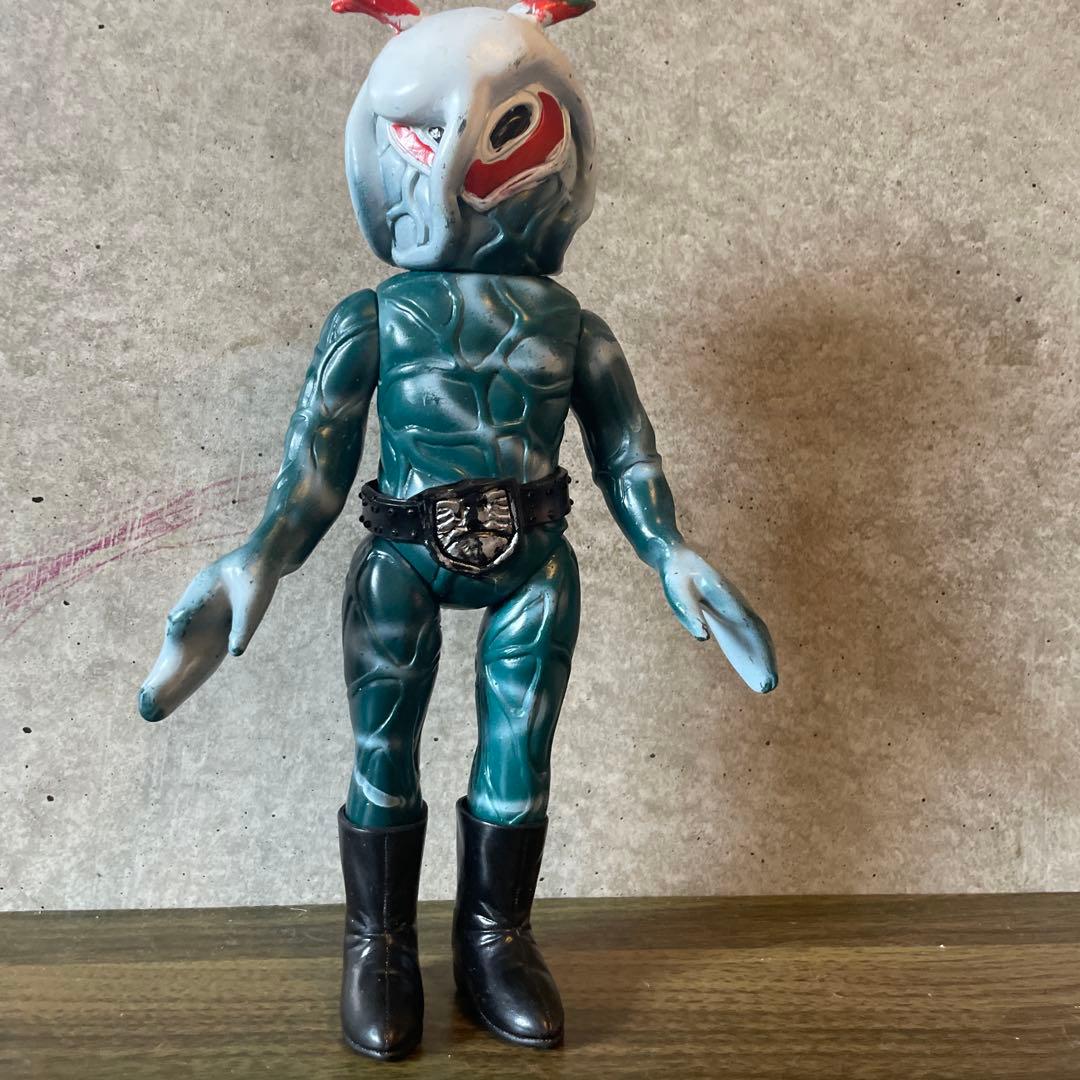 週末削除旧バンダイ当時物仮面ライダー怪人トリカブトソフビ落書きなし