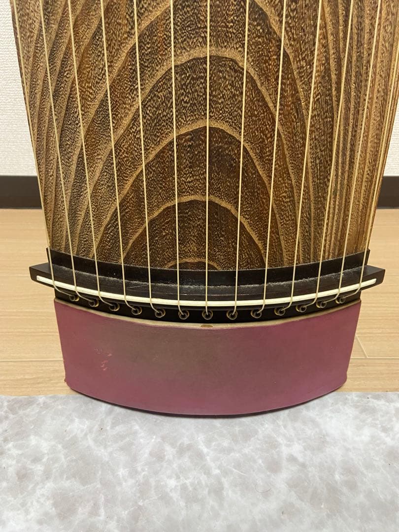 琴　13弦　お琴袋　ゆたん　琴柱　　付　くり甲