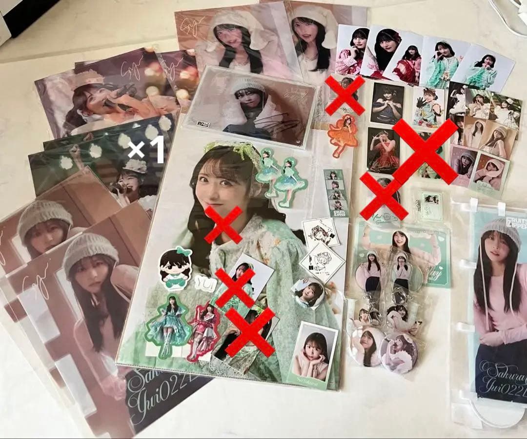 櫻井優衣 ラッフル 生写真 アクスタ サイン入りアクリルパネル ふるっぱー