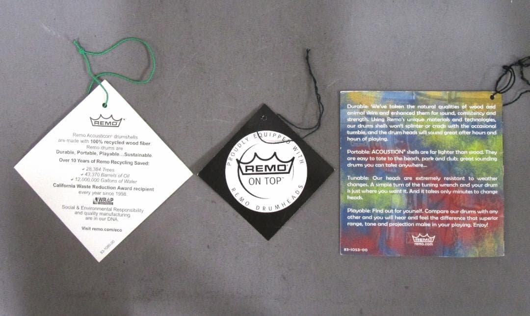 打楽器 レモ社［トゥバーノ・ドラムス］REMO FIBERSKYN 3
