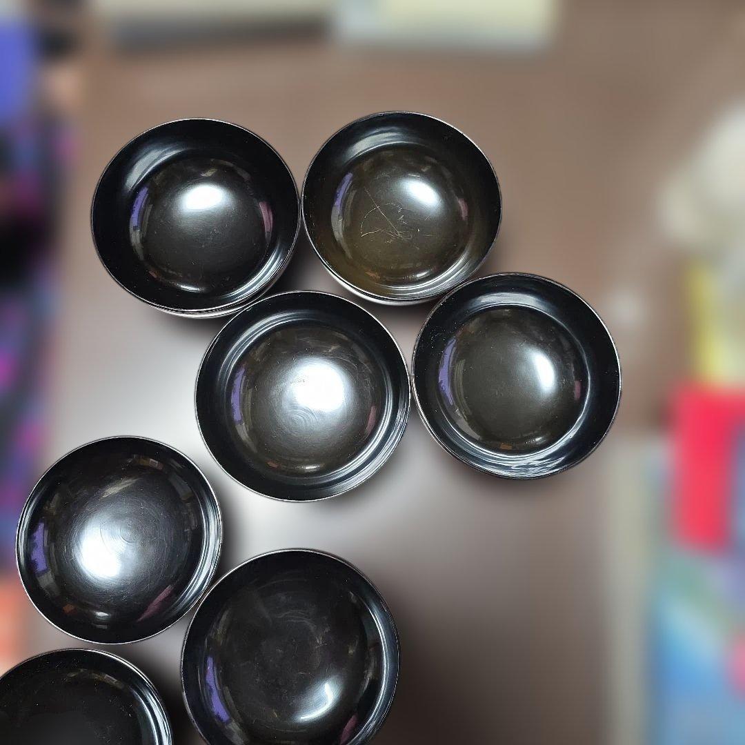 金蒔絵の施された輪島塗り漆器椀4個セット 金色装飾