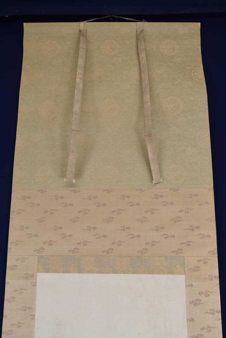 【真作】橋本雅邦/桔梗図/掛軸☆宝船☆AA-950