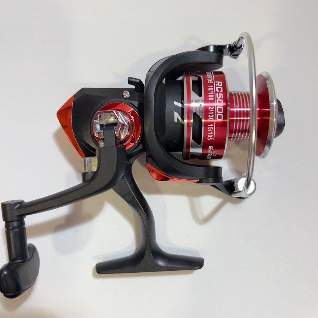 スピニングリール RC-red グラファイト メタルハンドル RC5000