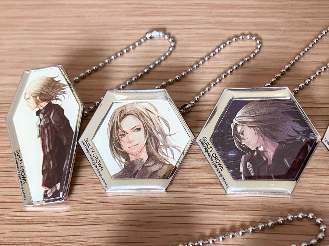 ギルティクラウン ビジュアルクリップ キーチェーン バッジ 全10種 楪いのり