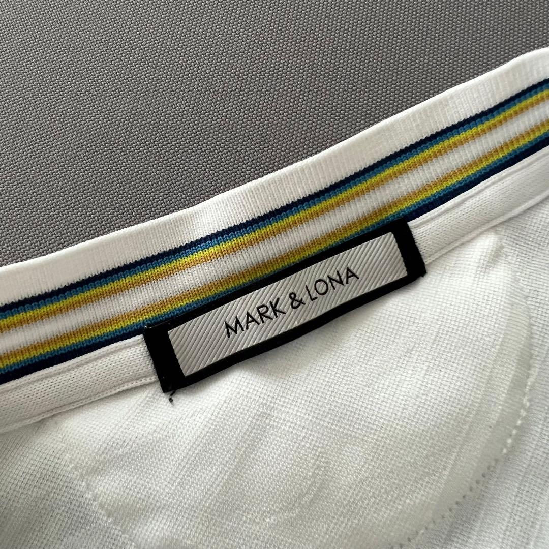 MARK&LONA マークアンドロナ　ポロシャツ　総柄　メンズ　XL ロゴ　50