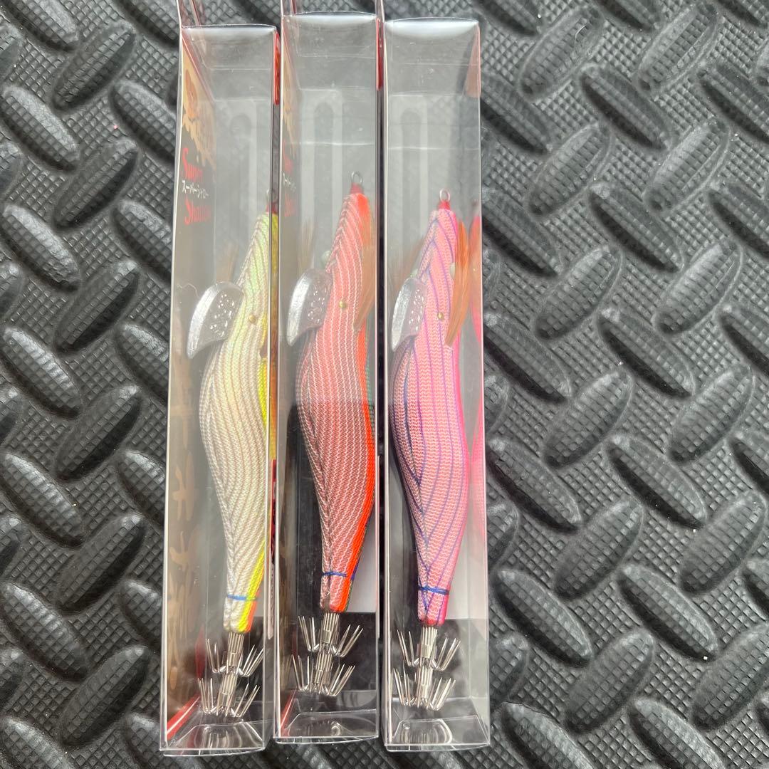 餌木猿　スーパーシャロー　3.5号 銀朱 若葉 梅重 新品未使用品