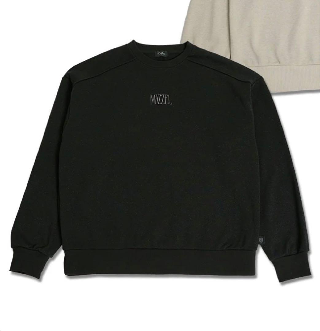 MAZZEL OnlyYouオーバーサイズスウェットブラック