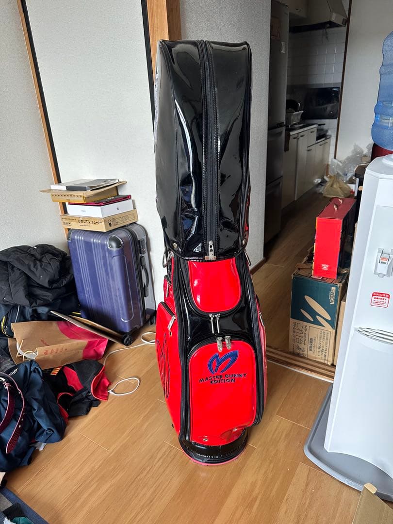 マスターバニーエディション キャディバッグ 黒赤