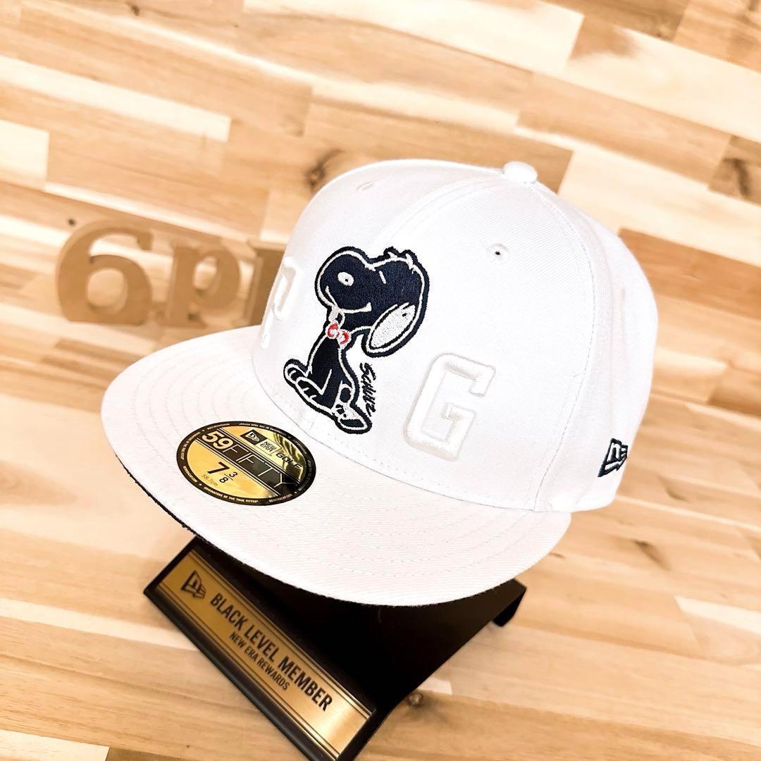 激レア/廃番【ニューエラ×パーリーゲイツ×スヌーピー】限定コラボ キャップ白×紺