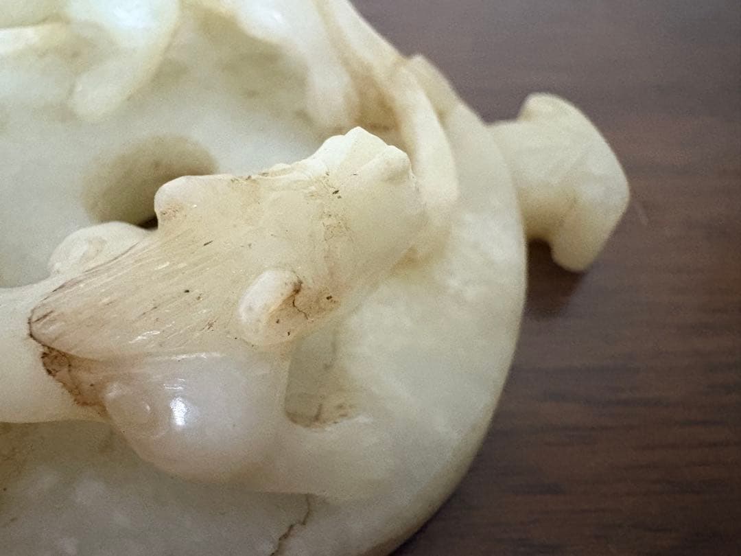 石？玉？の中国的置物　中国美術　10cm 111g