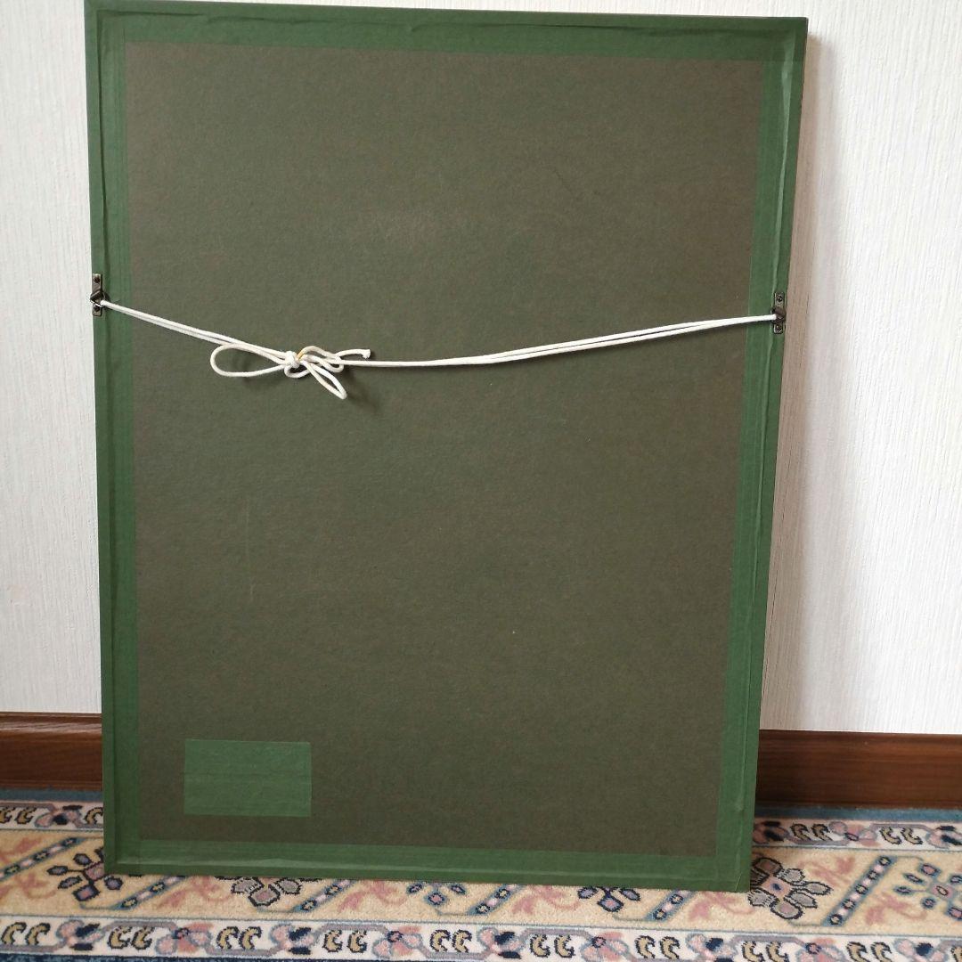 真作　高橋克明　「花」/肉筆・日本画/額入り10号