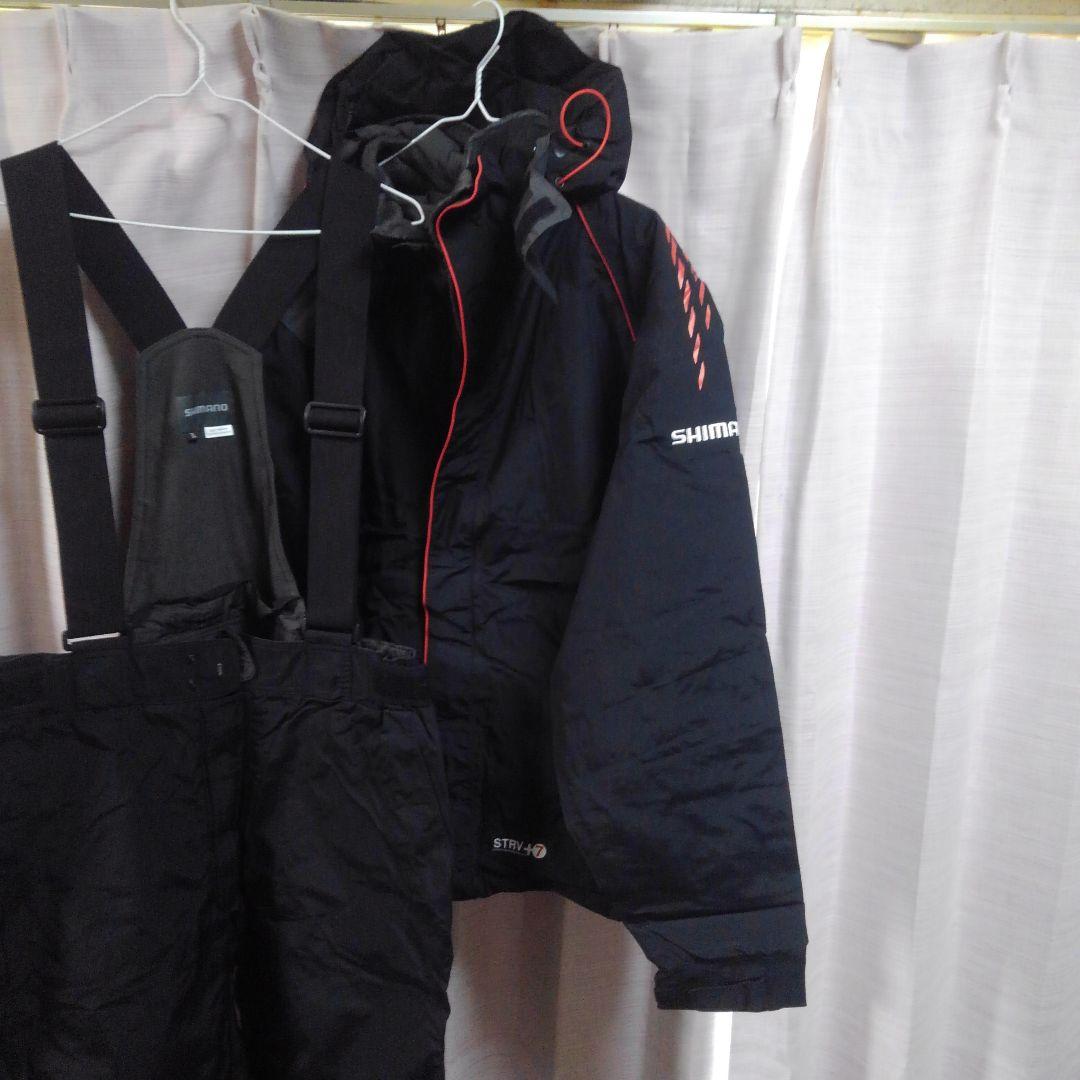 (美品)シマノ RB-055Jドライシールド・コールドウェザースーツ 防寒着3L
