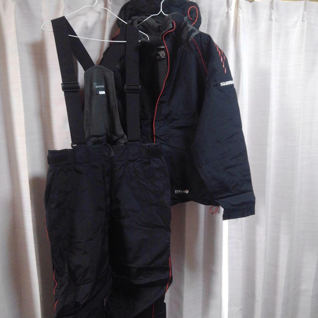 (美品)シマノ RB-055Jドライシールド・コールドウェザースーツ 防寒着3L