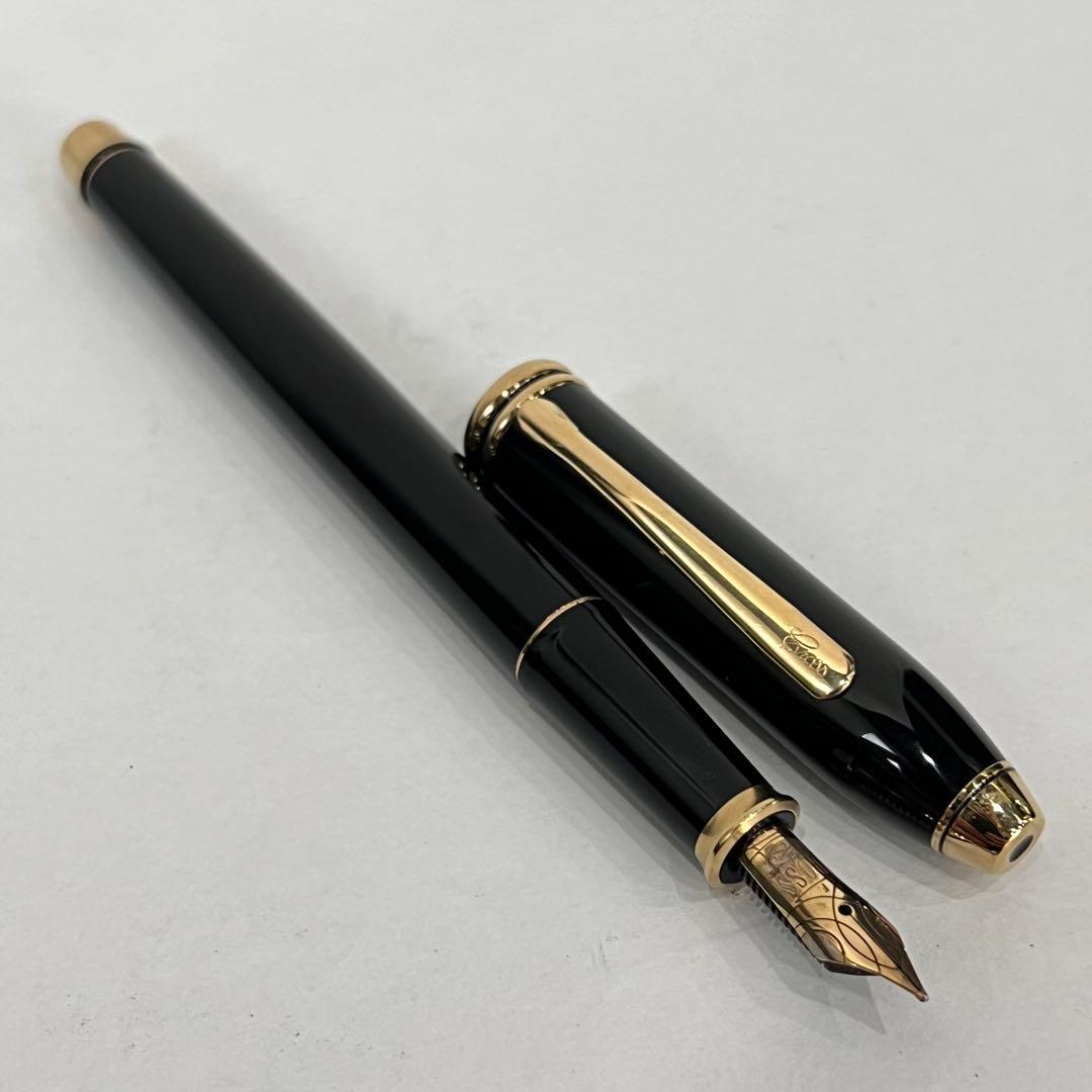 美品 CROSS タウンゼント 14k万年筆 インクセット クロス