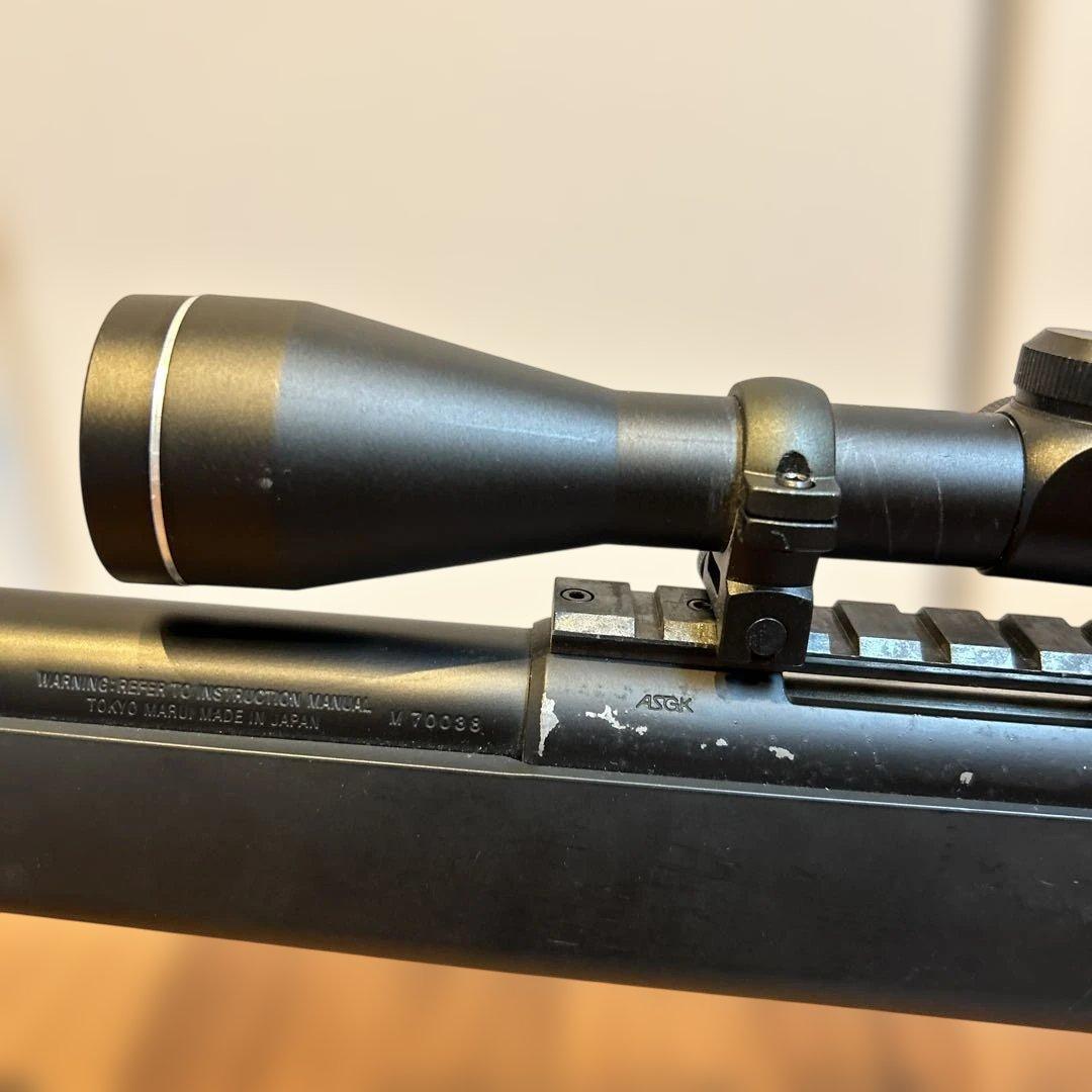 スナイパーライフル ブラック スコープ付き　バイポット付き